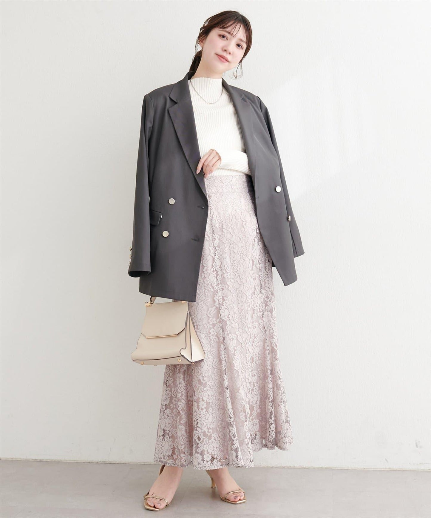 可調節裙長 美人魚 蕾絲 半身裙