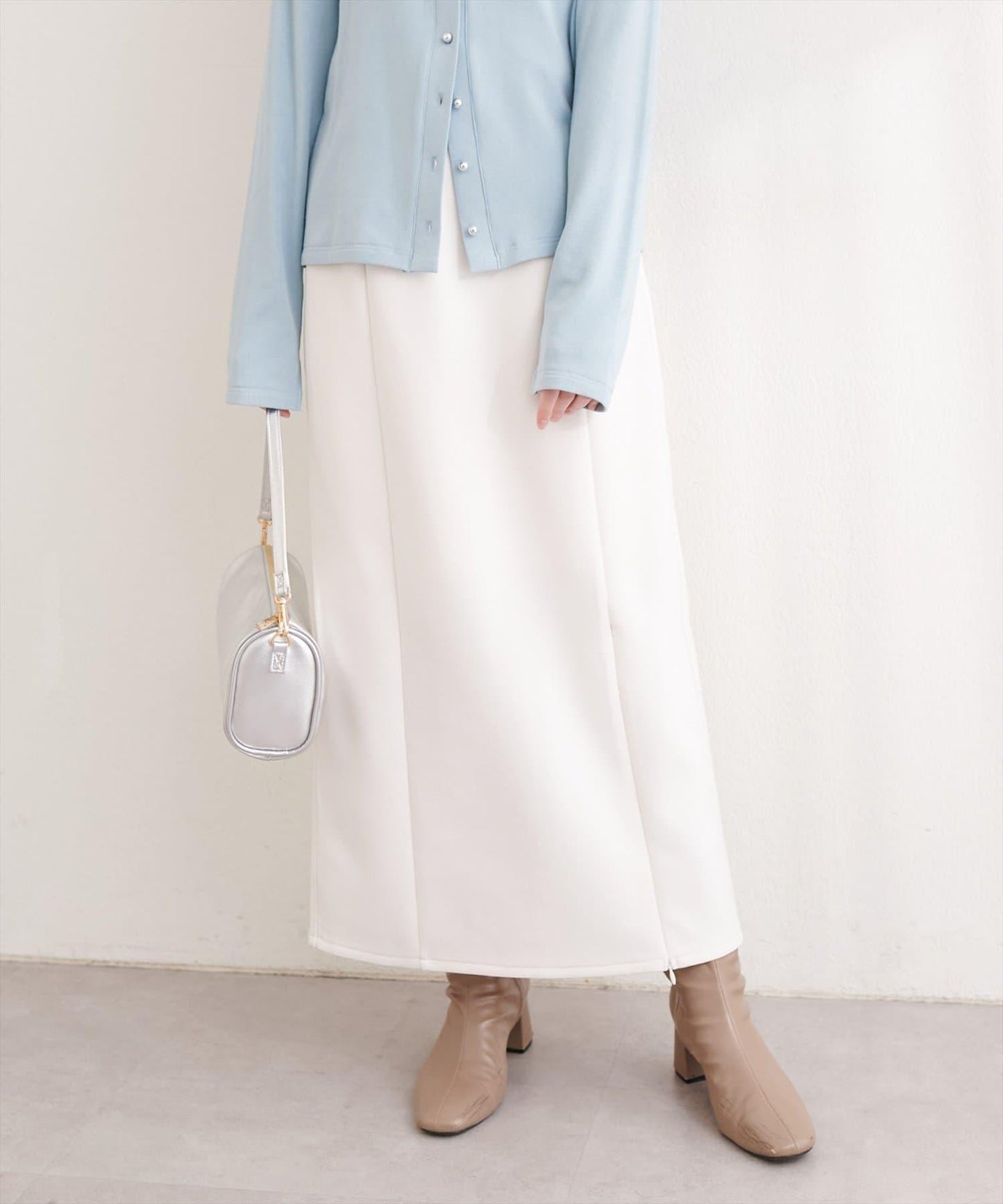 側邊條紋 窄身版 半身裙