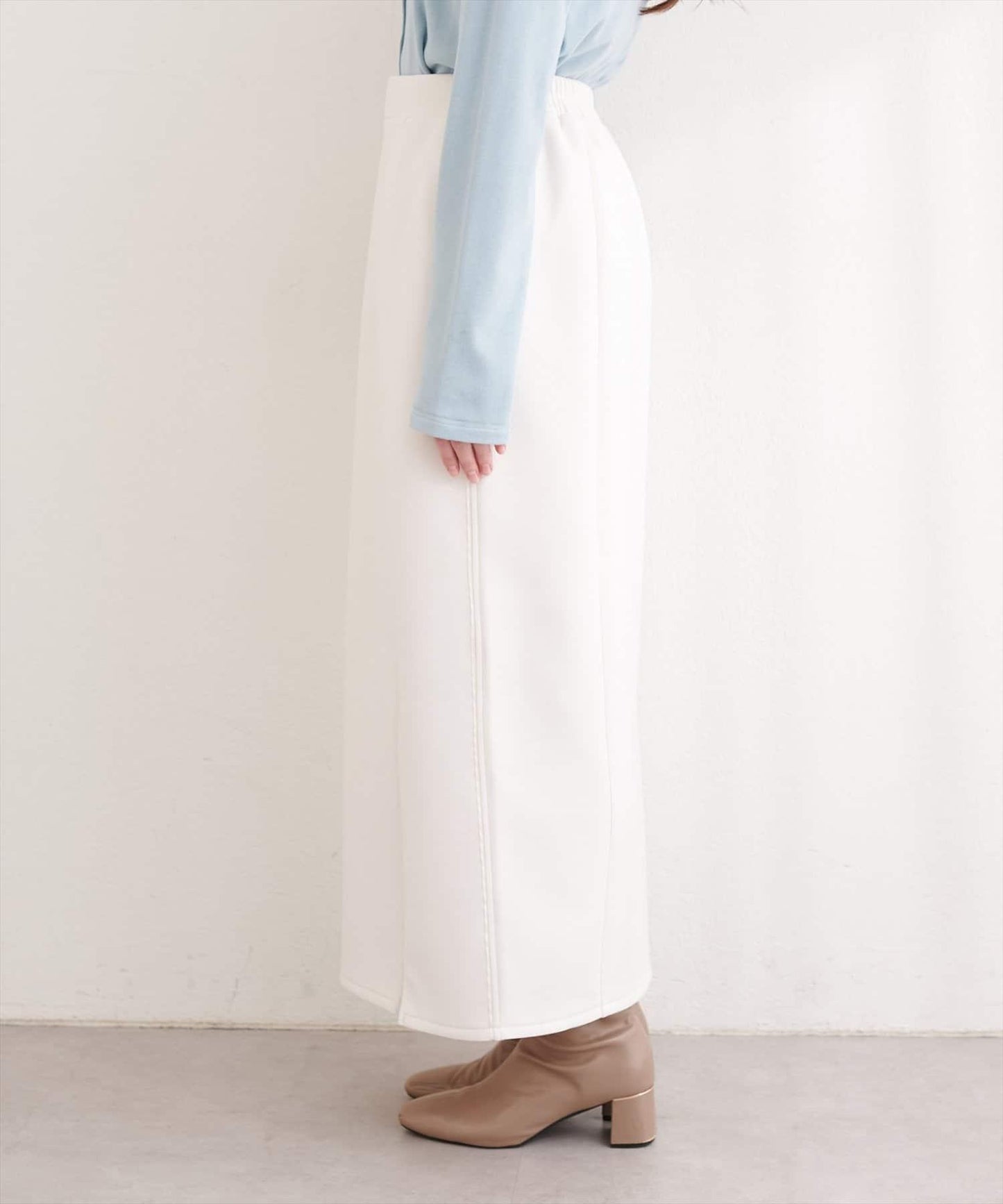 側邊條紋 窄身版 半身裙