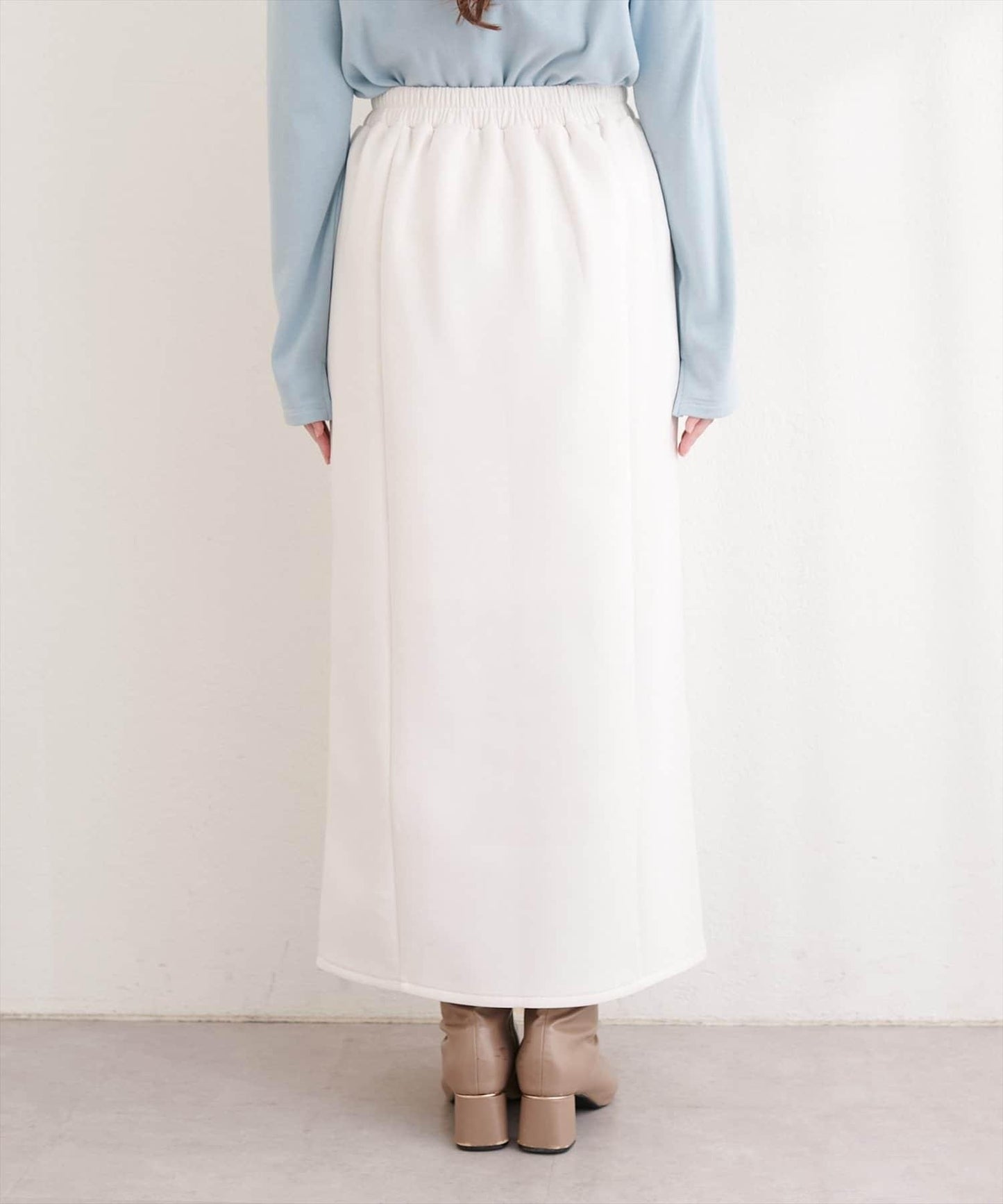 側邊條紋 窄身版 半身裙