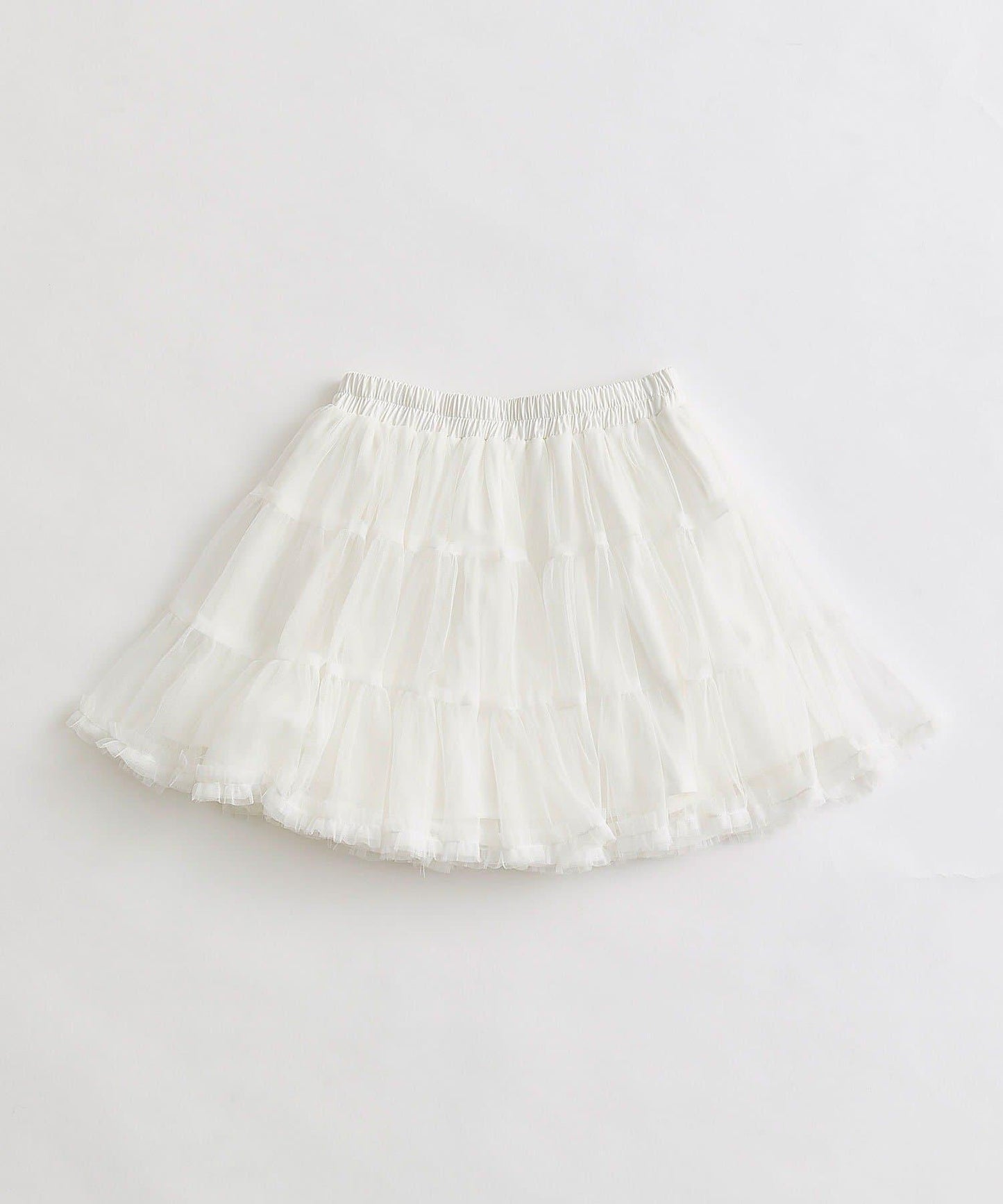 薄紗層疊設計短款半身裙