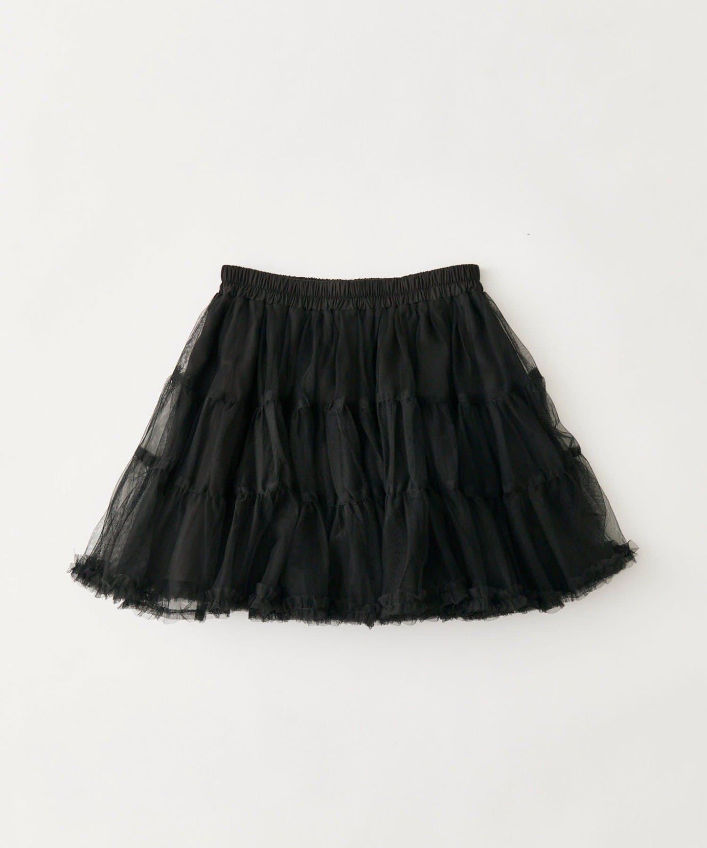 薄紗層疊設計短款半身裙