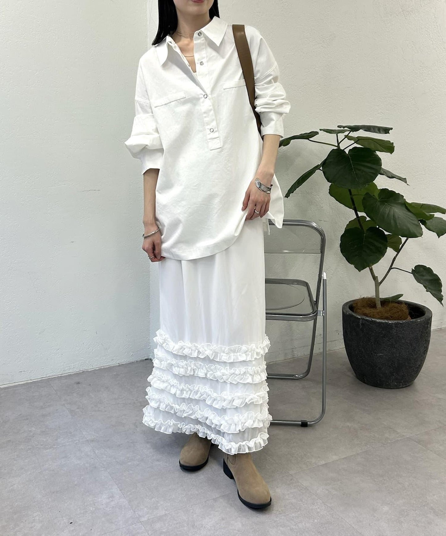 mystic 下襬層疊設計 半身裙