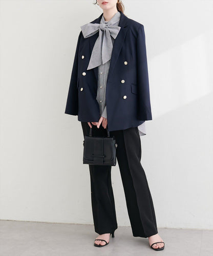 微高領荷葉邊襯衫