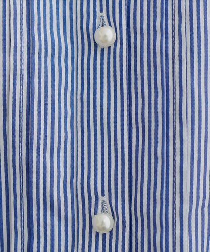 微高領荷葉邊襯衫