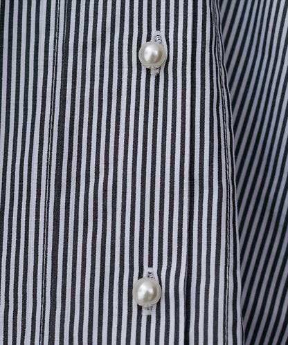 微高領荷葉邊襯衫