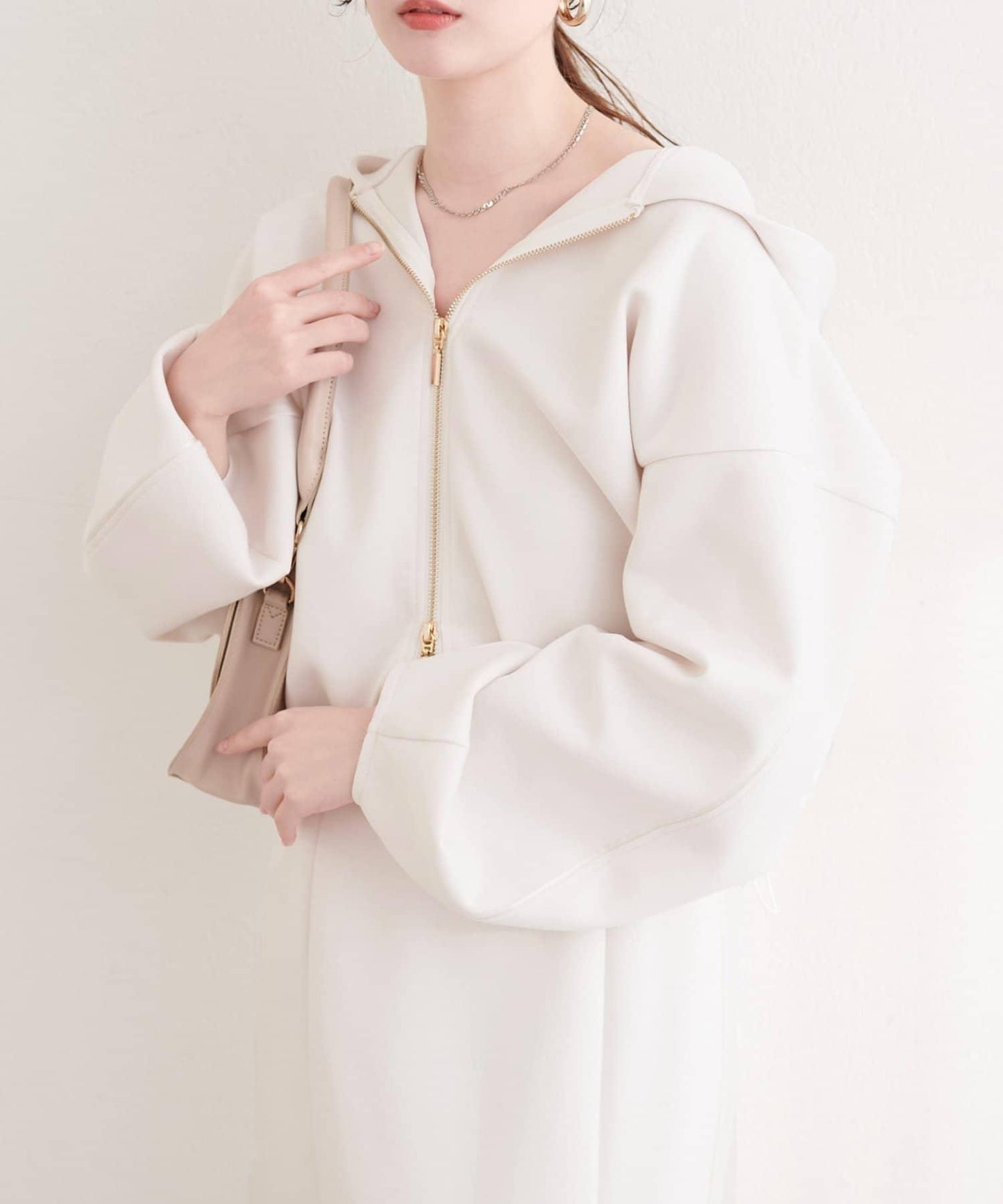 側邊條紋袖設計 連帽衛衣