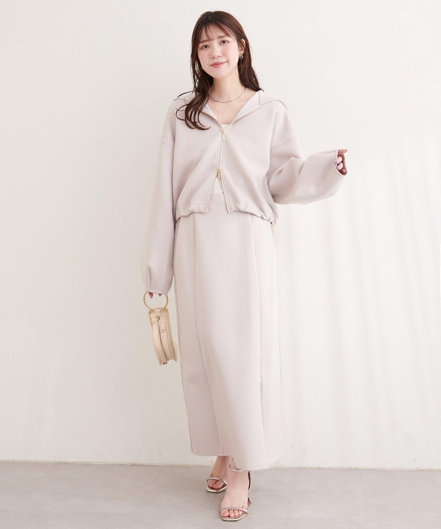 側邊條紋袖設計 連帽衛衣