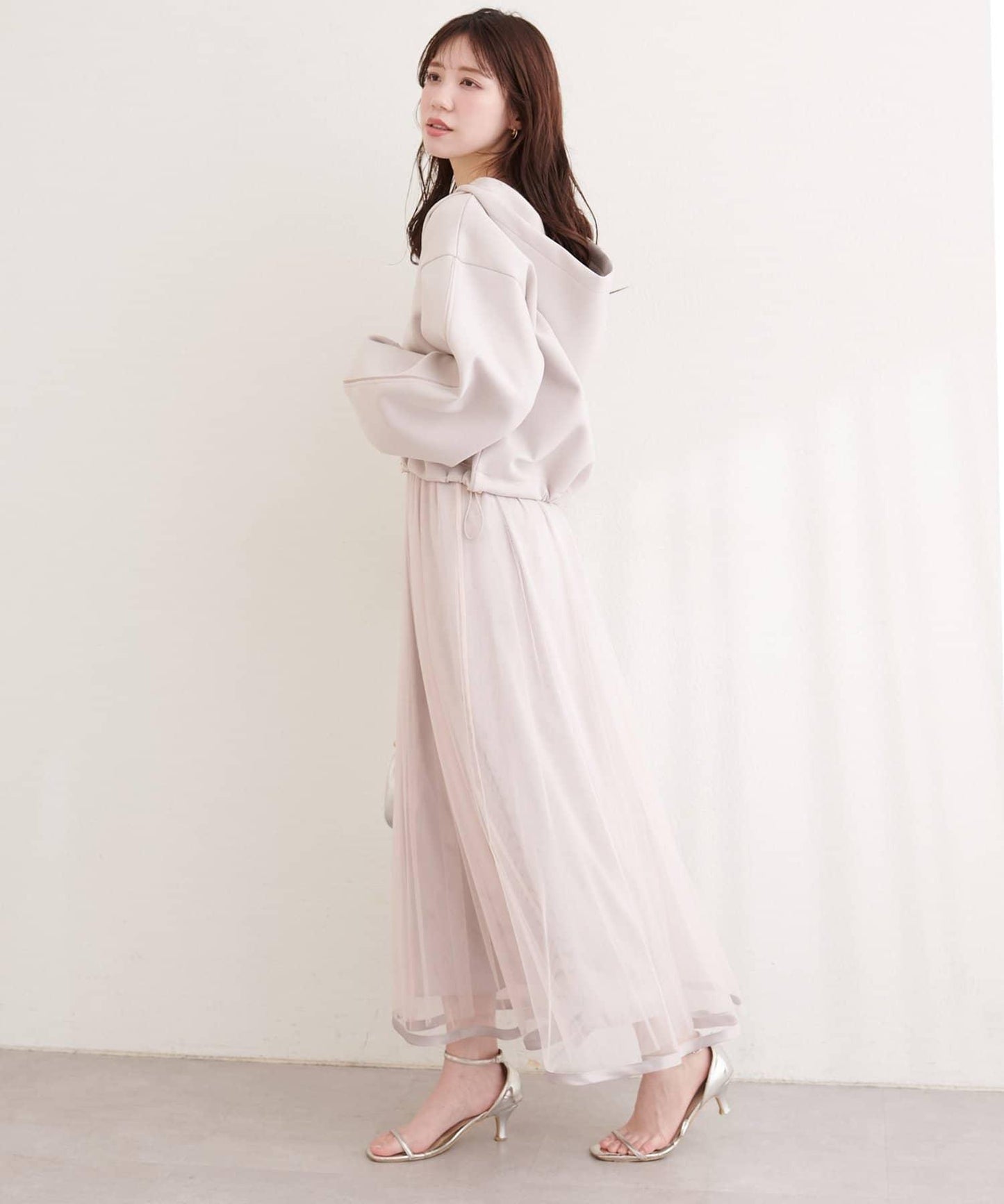 側邊條紋袖設計 連帽衛衣