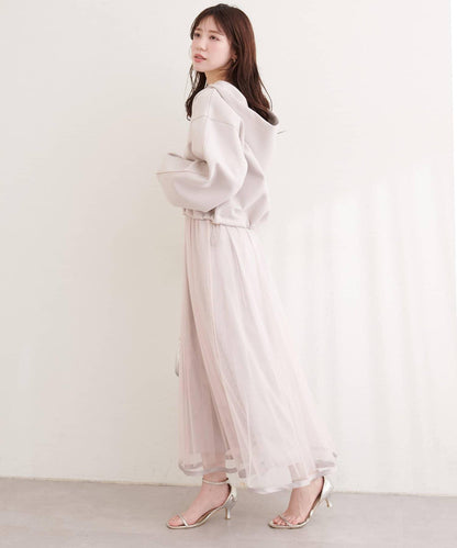 側邊條紋袖設計 連帽衛衣