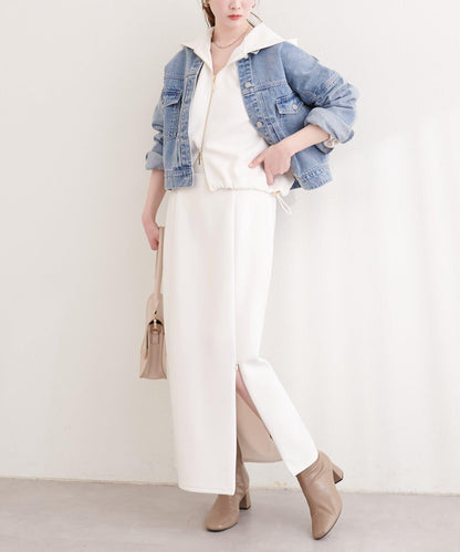 側邊條紋袖設計 連帽衛衣