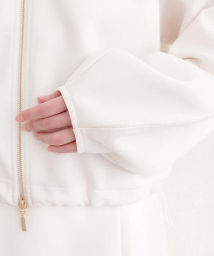 側邊條紋袖設計 連帽衛衣