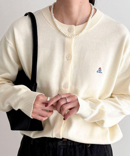 GEVACO/ゲバコ 聯名純棉圓領針織開衫