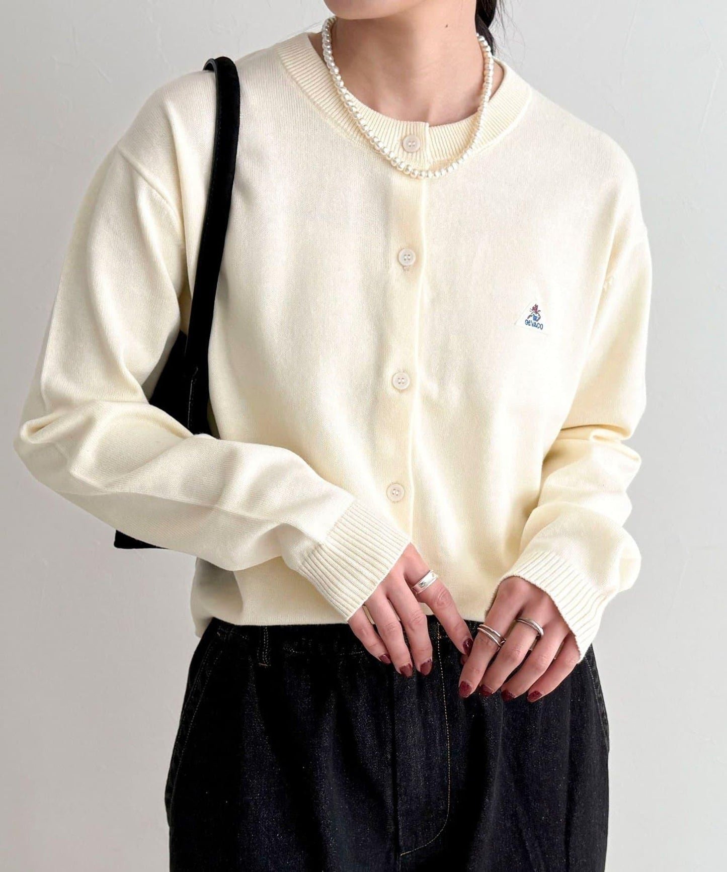 GEVACO/ゲバコ 聯名純棉圓領針織開衫