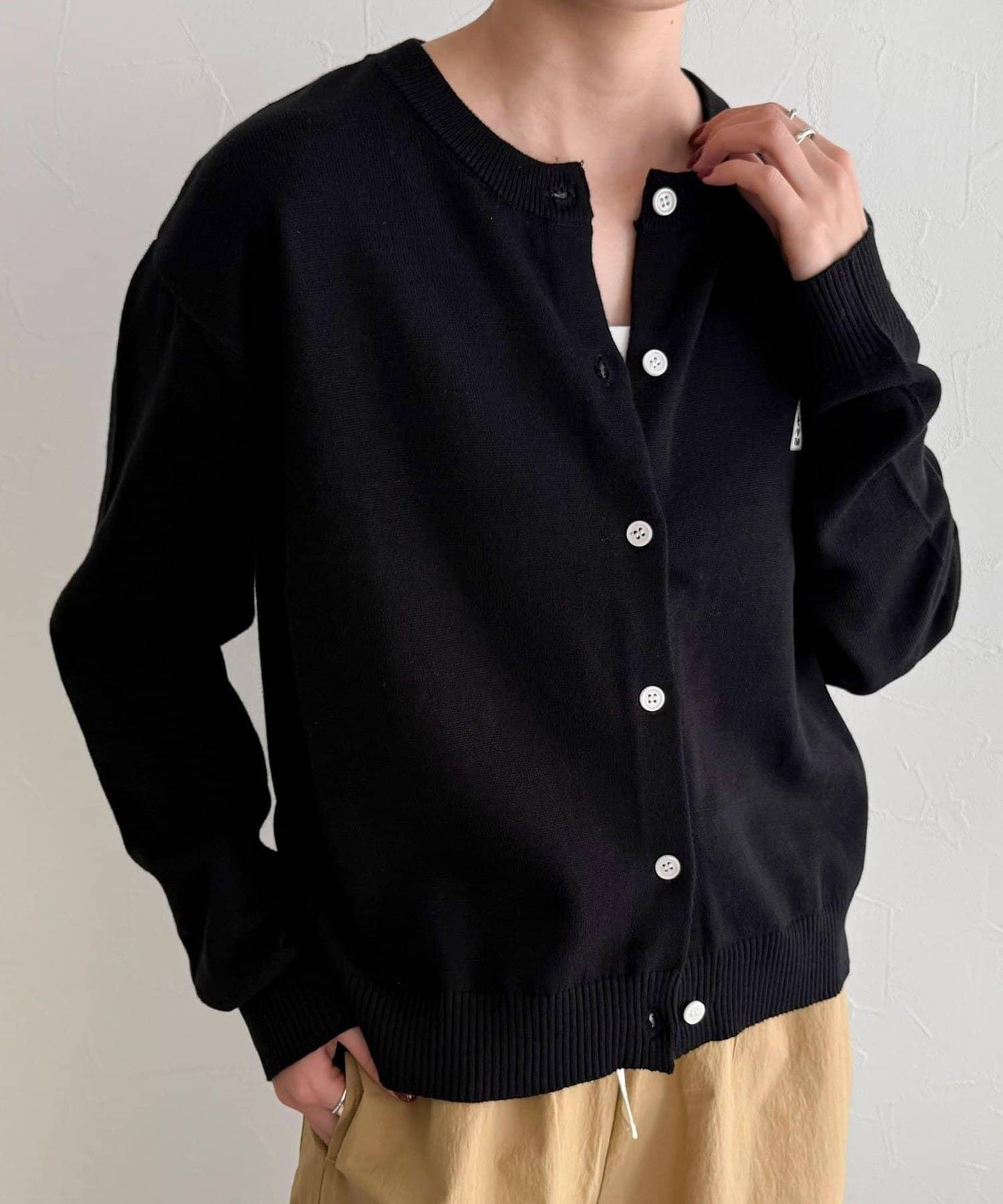 GEVACO/ゲバコ 聯名純棉圓領針織開衫