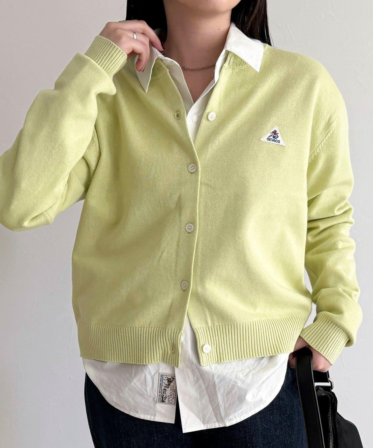 GEVACO/ゲバコ 聯名純棉圓領針織開衫