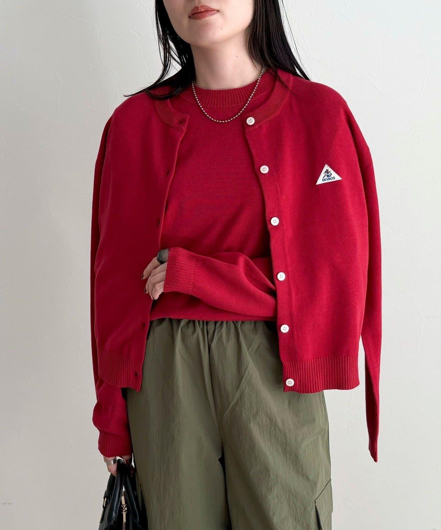 GEVACO/ゲバコ 聯名純棉圓領針織開衫