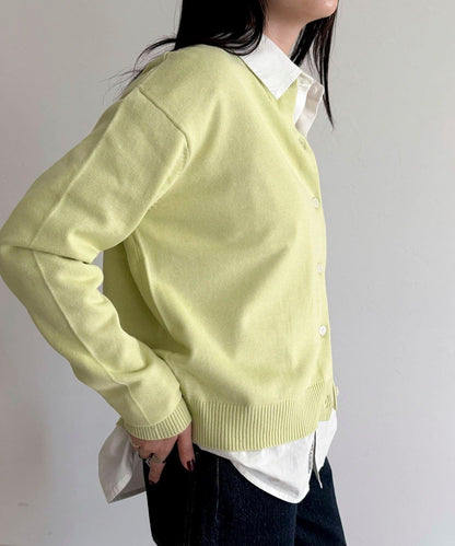 GEVACO/ゲバコ 聯名純棉圓領針織開衫