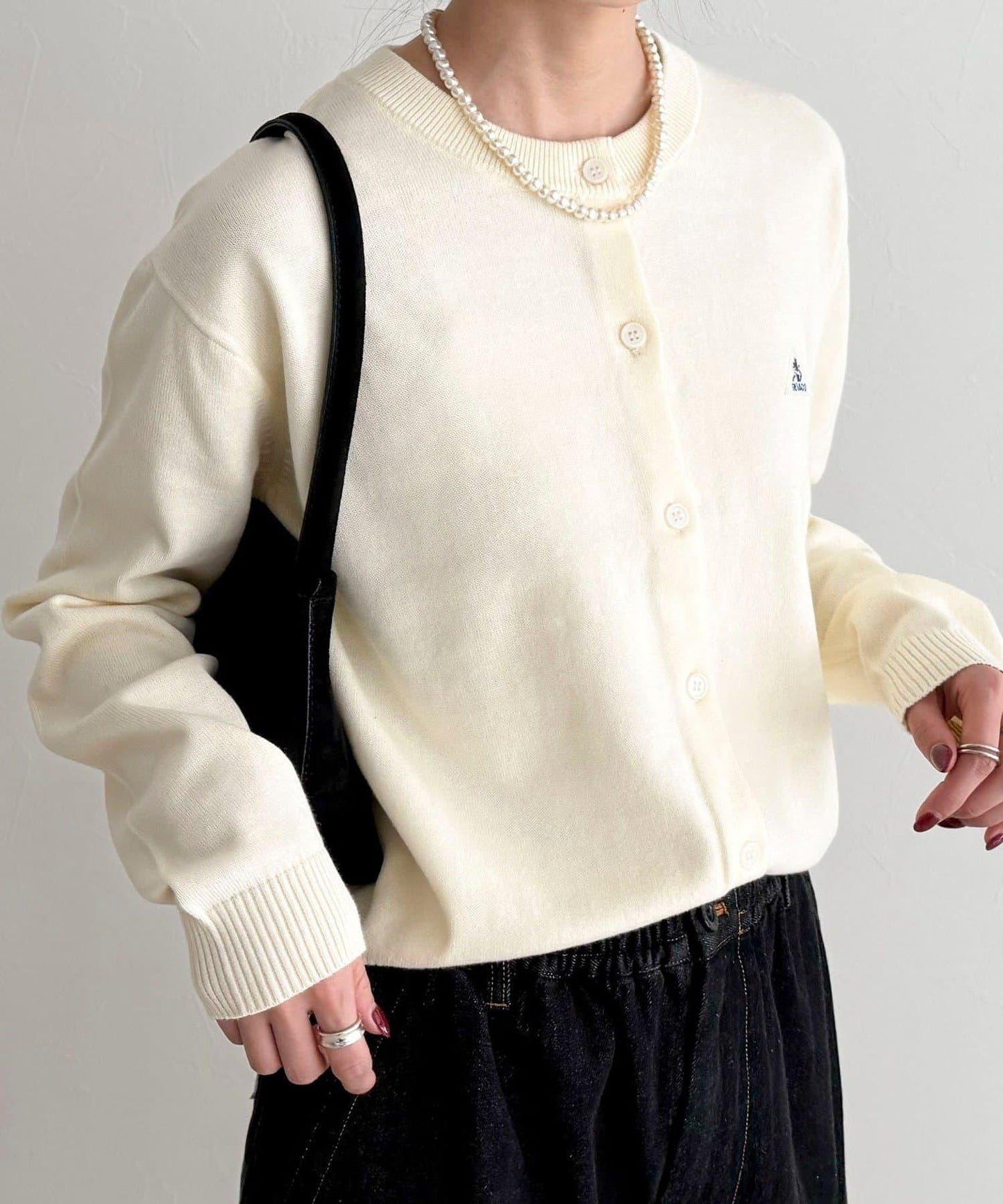 GEVACO/ゲバコ 聯名純棉圓領針織開衫