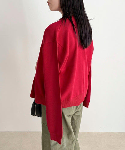 GEVACO/ゲバコ 聯名純棉圓領針織開衫