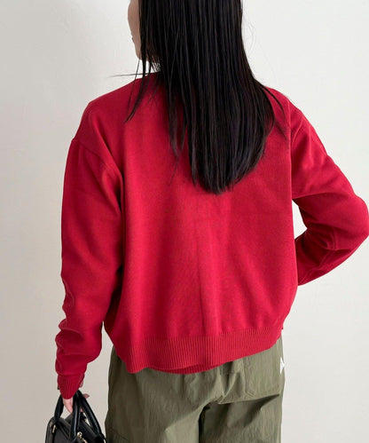 GEVACO/ゲバコ 聯名純棉圓領針織開衫