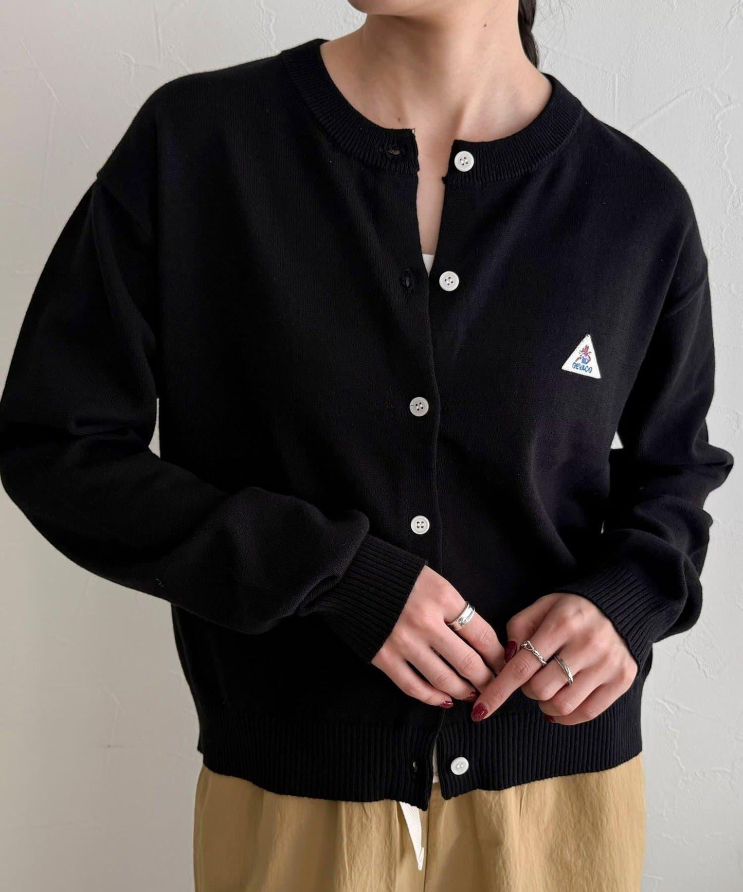 GEVACO/ゲバコ 聯名純棉圓領針織開衫