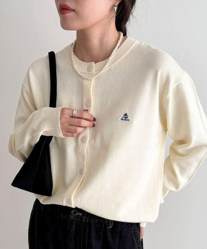 GEVACO/ゲバコ 聯名純棉圓領針織開衫