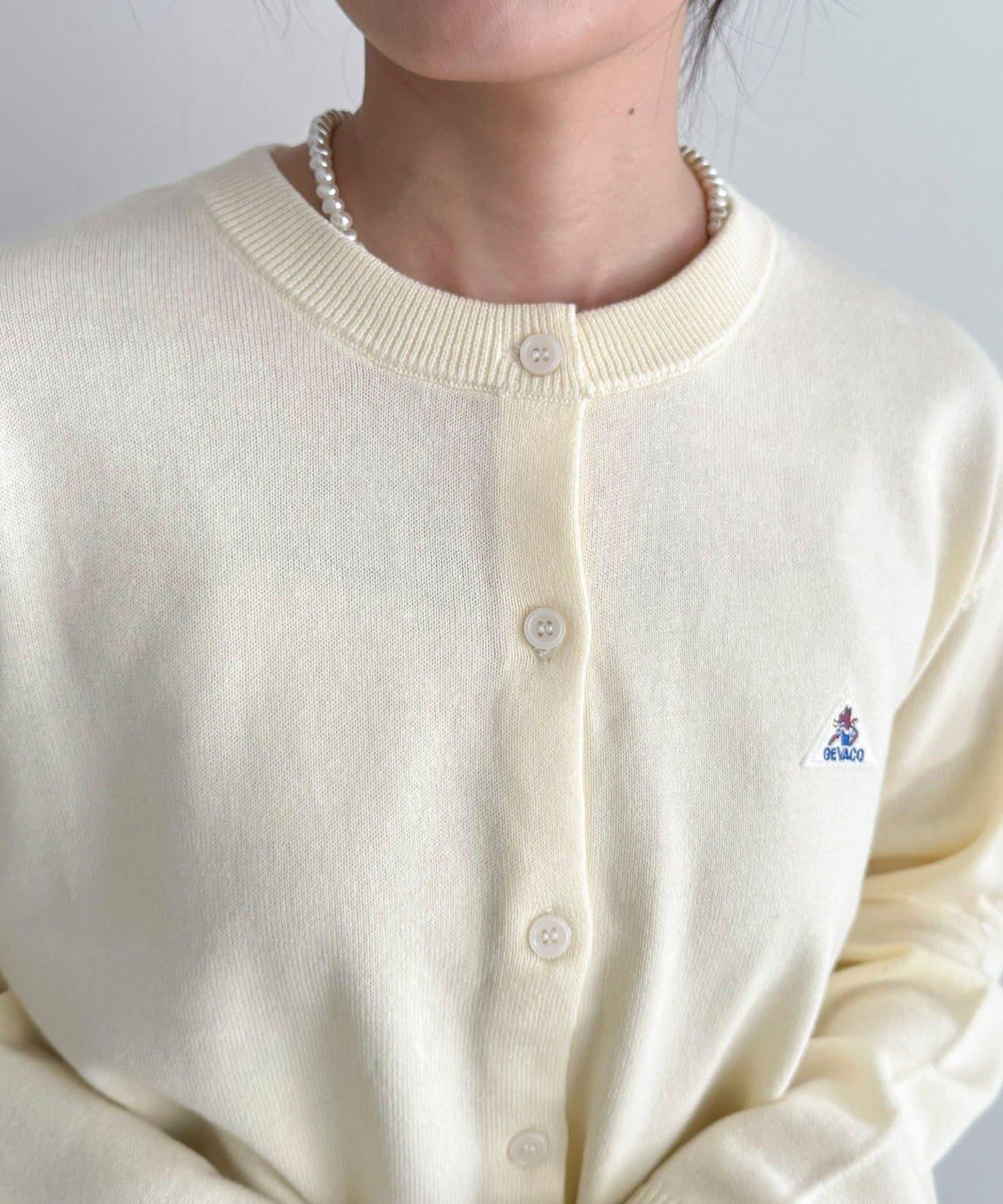 GEVACO/ゲバコ 聯名純棉圓領針織開衫