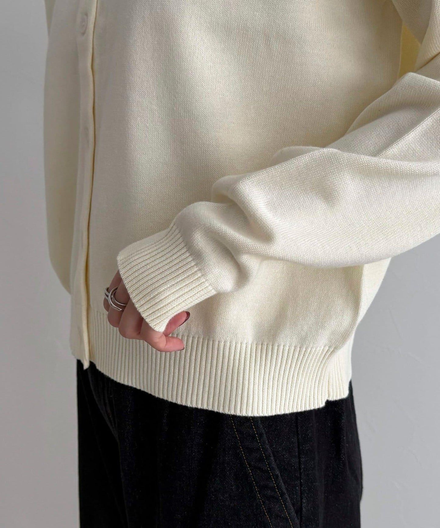 GEVACO/ゲバコ 聯名純棉圓領針織開衫