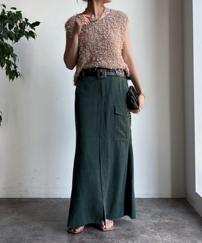 薄紗紗線針織背心（網絡限定）