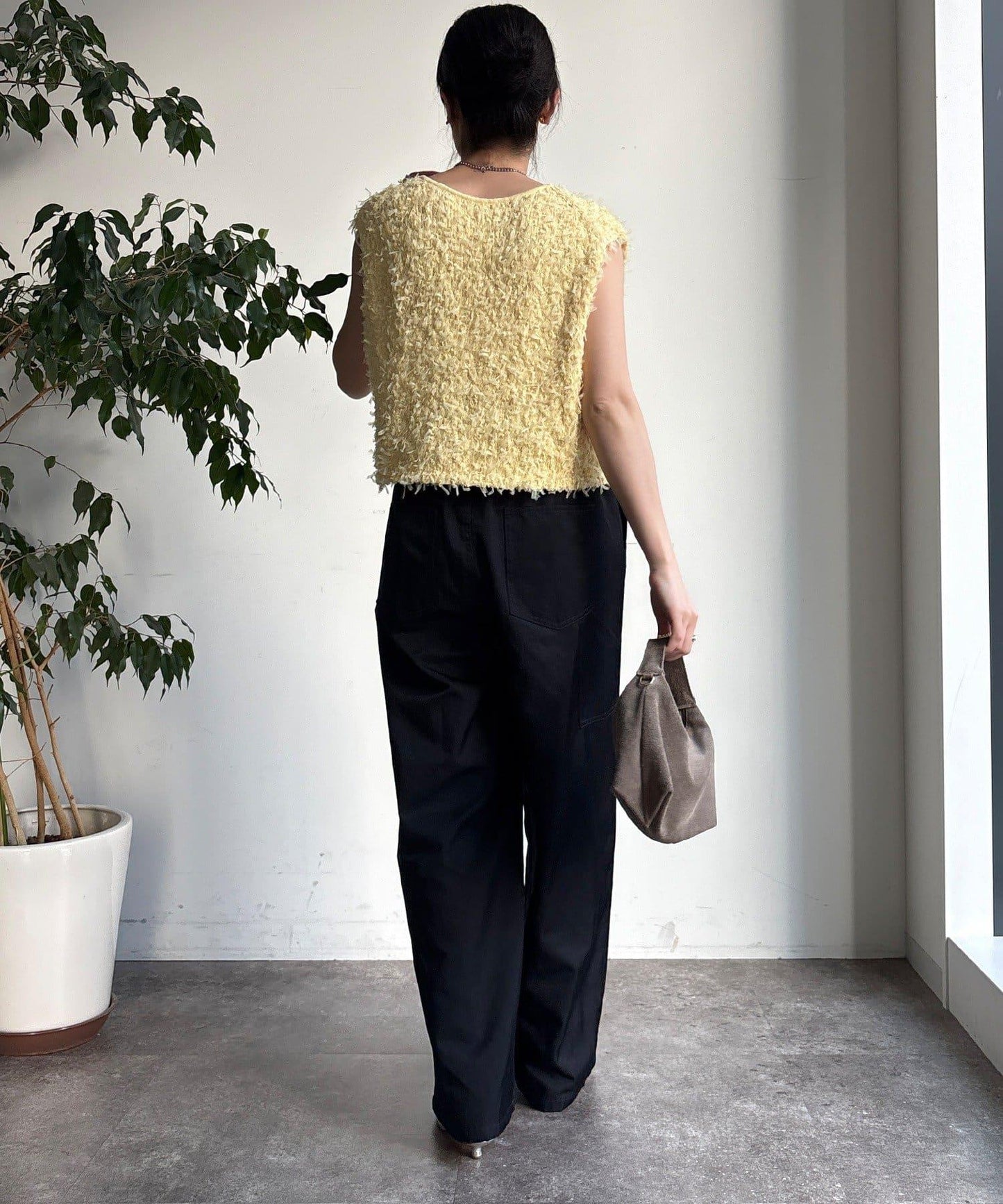 薄紗紗線針織背心（網絡限定）