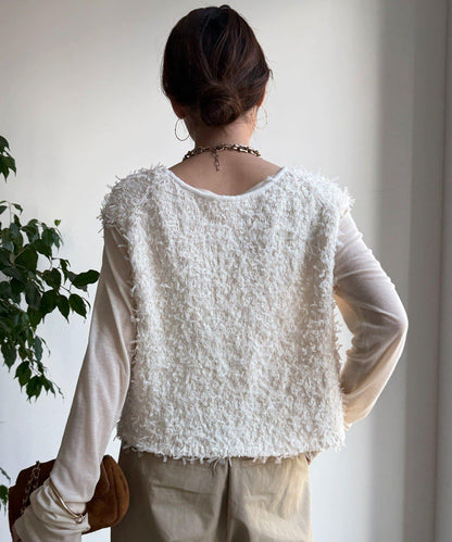 薄紗紗線針織背心（網絡限定）