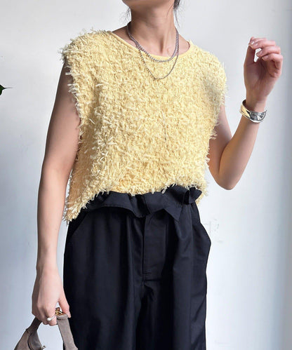 薄紗紗線針織背心（網絡限定）