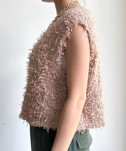 薄紗紗線針織背心（網絡限定）