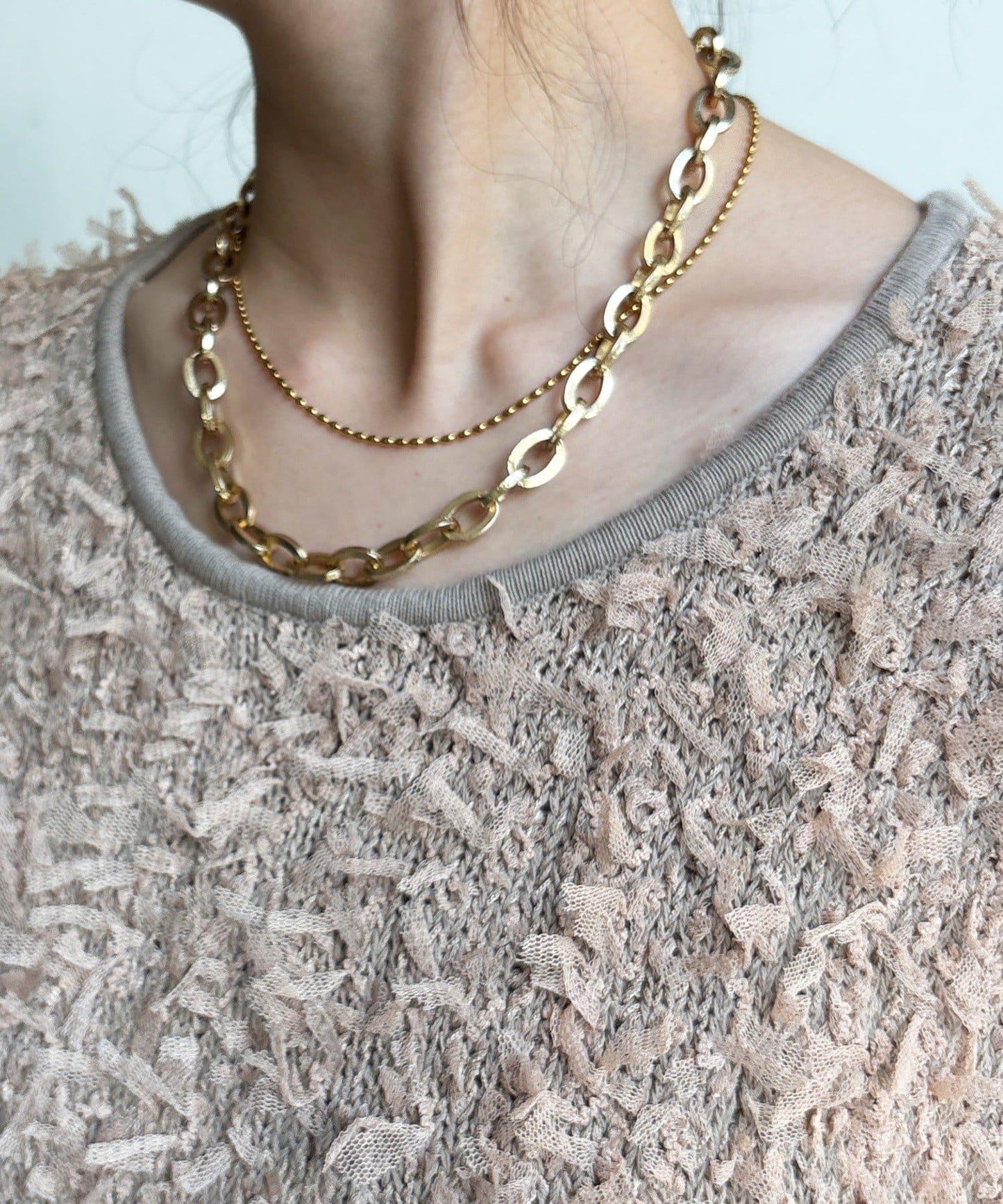 薄紗紗線針織背心（網絡限定）