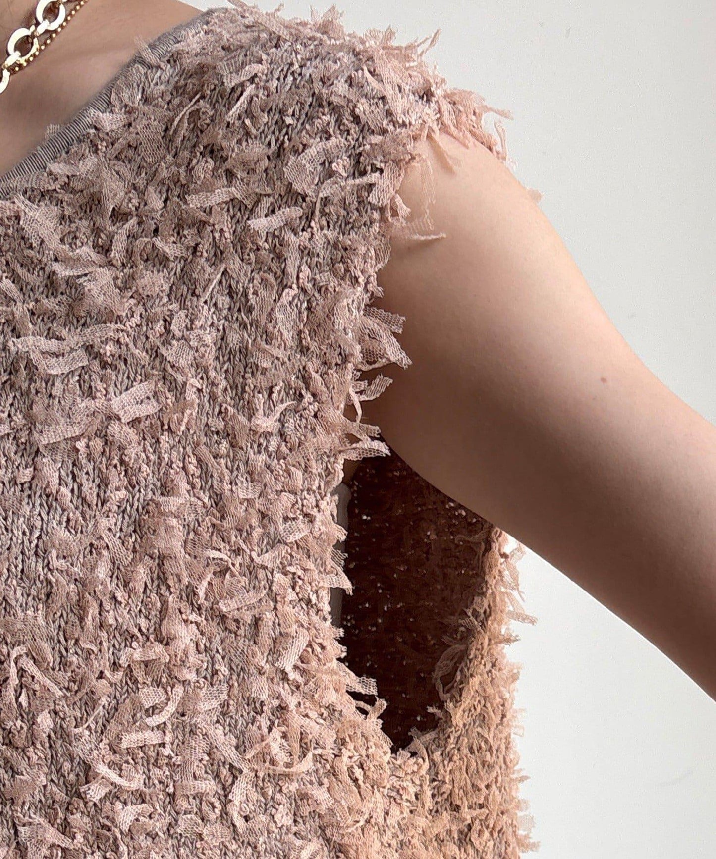 薄紗紗線針織背心（網絡限定）