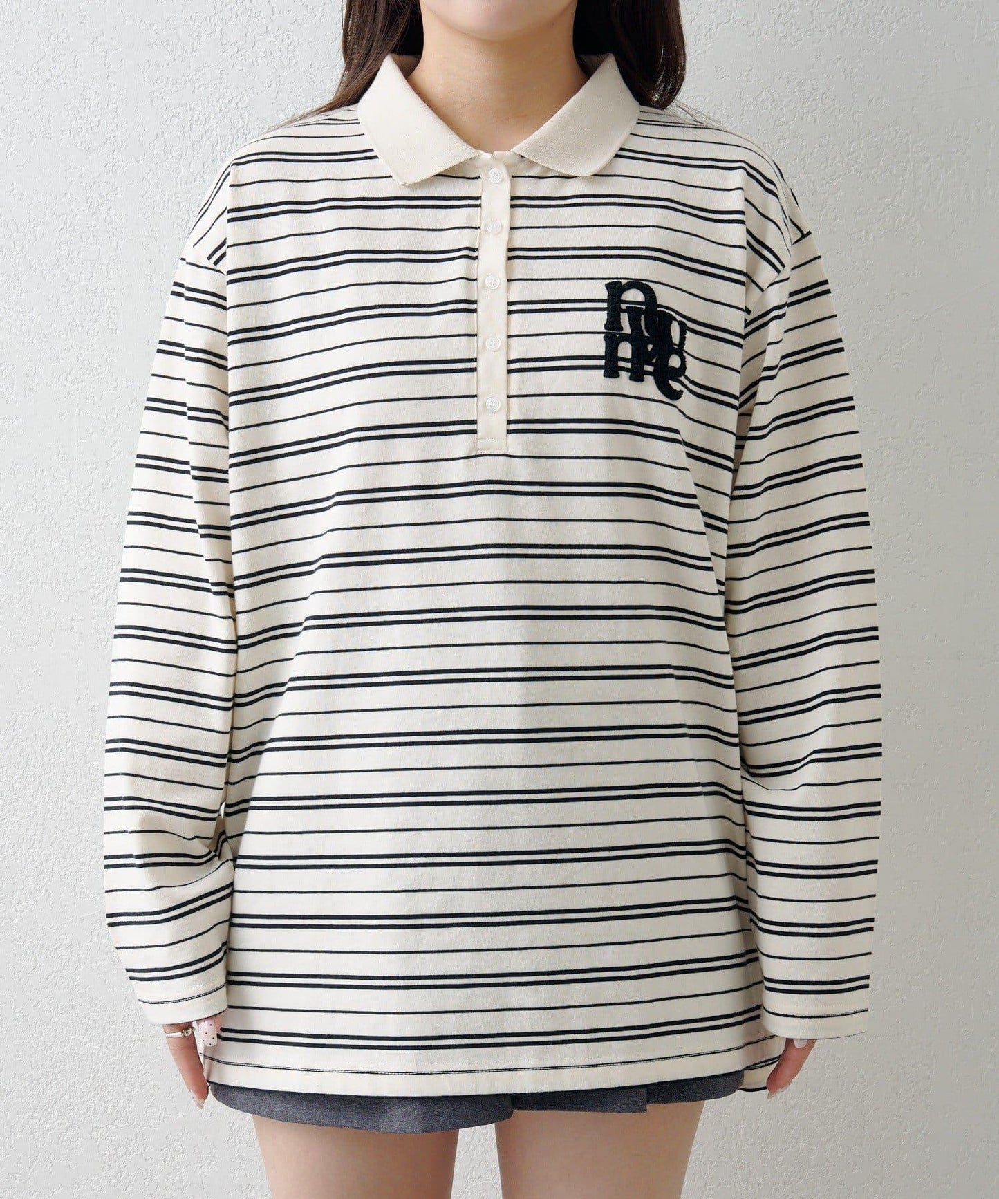 毛巾繡條紋Polo衫