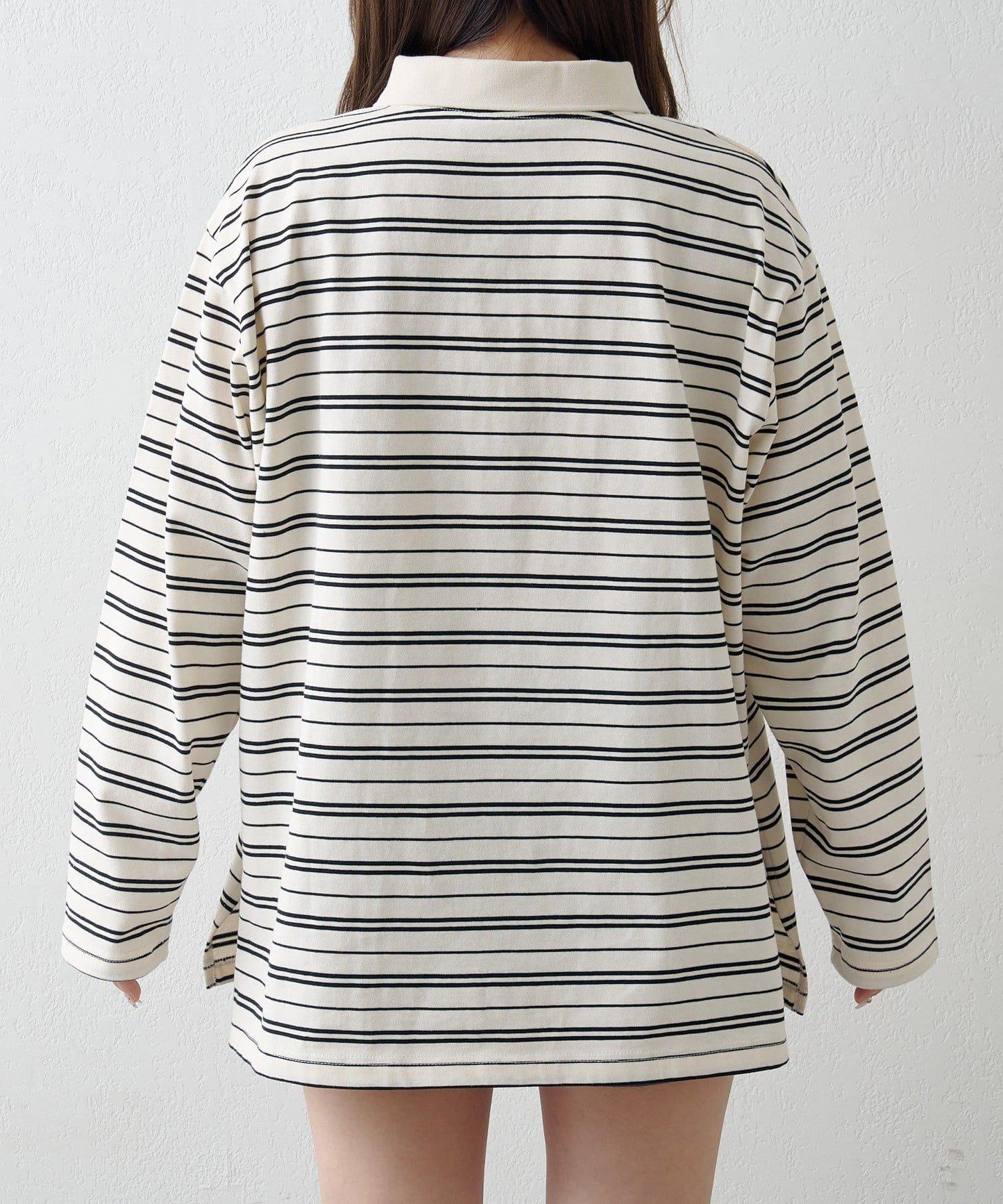 毛巾繡條紋Polo衫