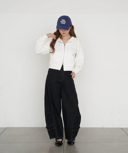 標誌拼接設計 連帽衛衣