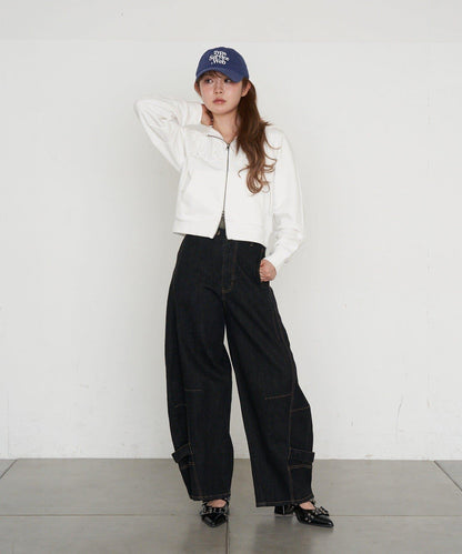 標誌拼接設計 連帽衛衣