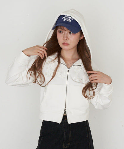 標誌拼接設計 連帽衛衣