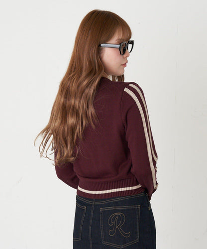 開領線條Logo針織 針織衫