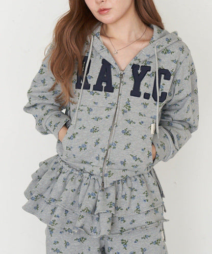 標誌拼接設計 連帽衛衣