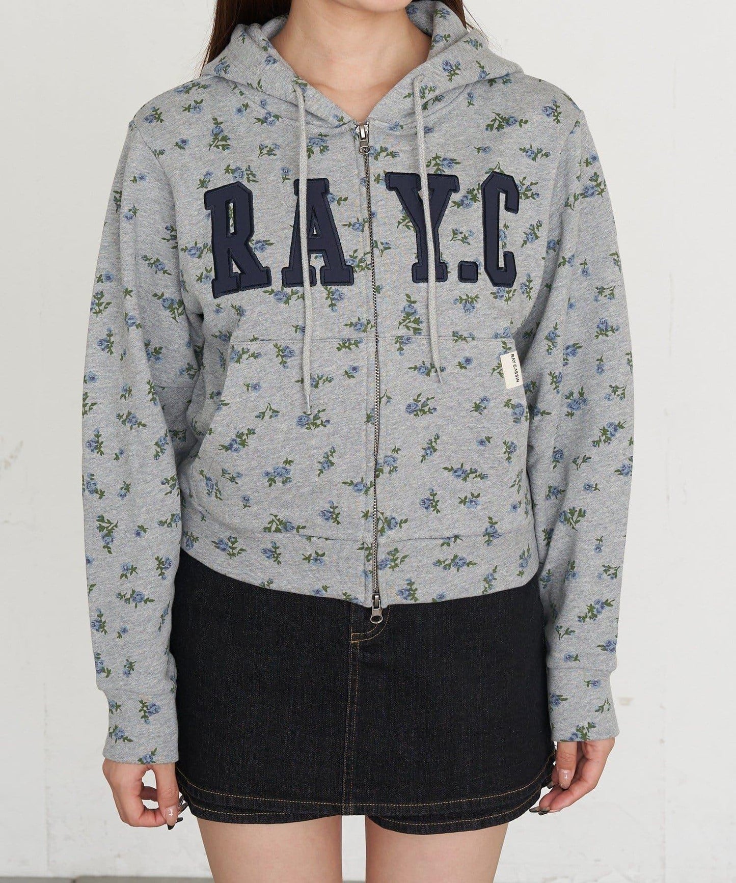 標誌拼接設計 連帽衛衣