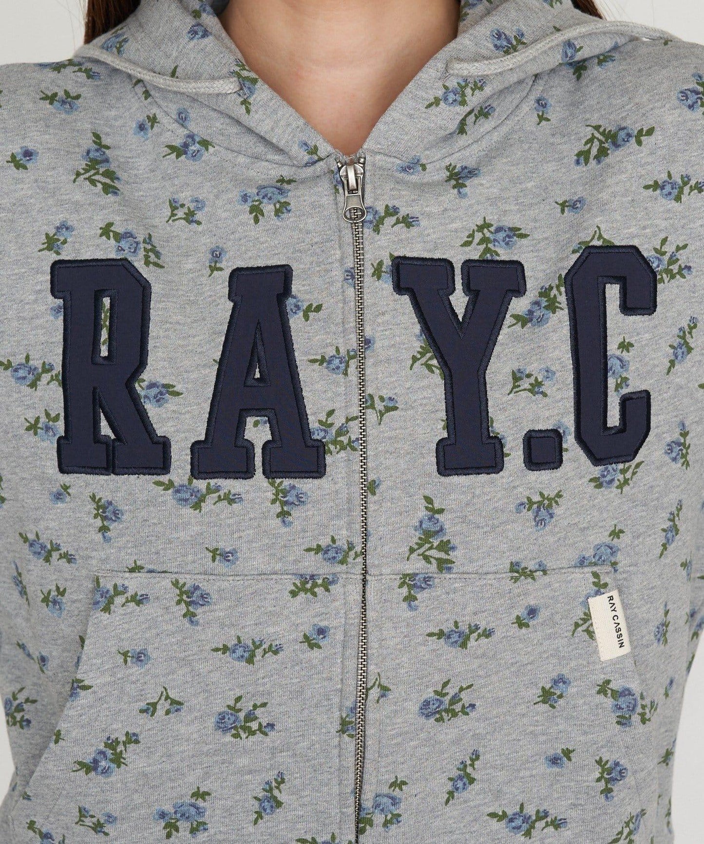 標誌拼接設計 連帽衛衣