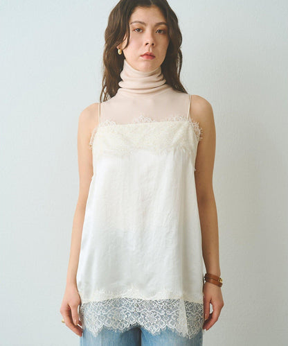 緞面蕾絲吊帶背心
