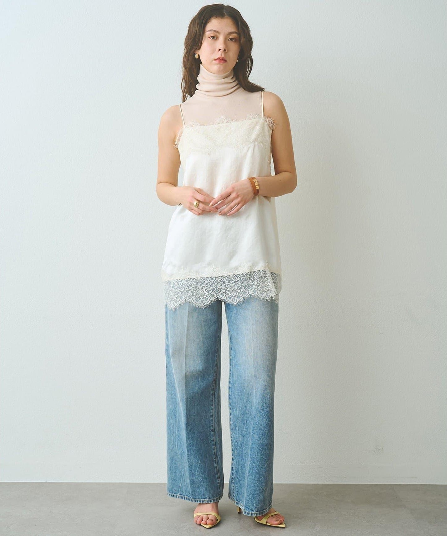 緞面蕾絲吊帶背心