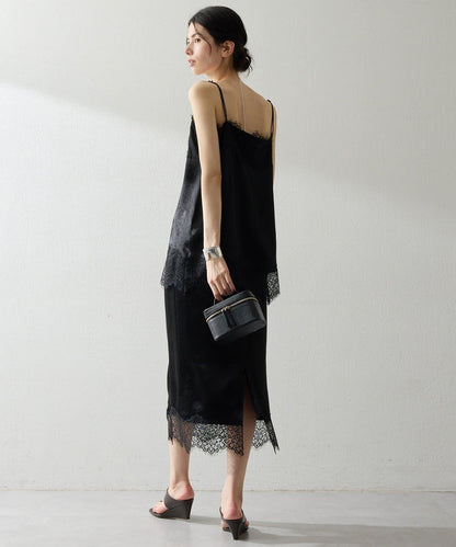 緞面蕾絲吊帶背心