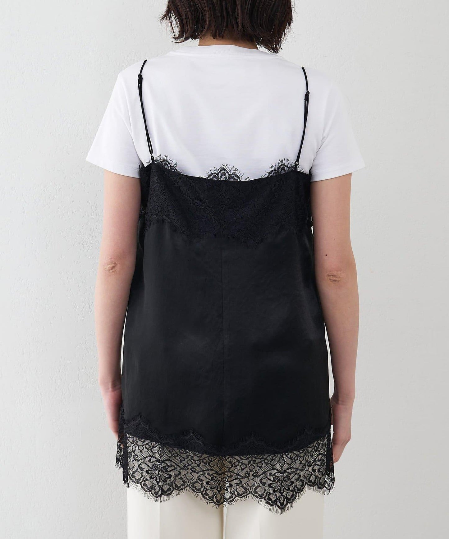 緞面蕾絲吊帶背心