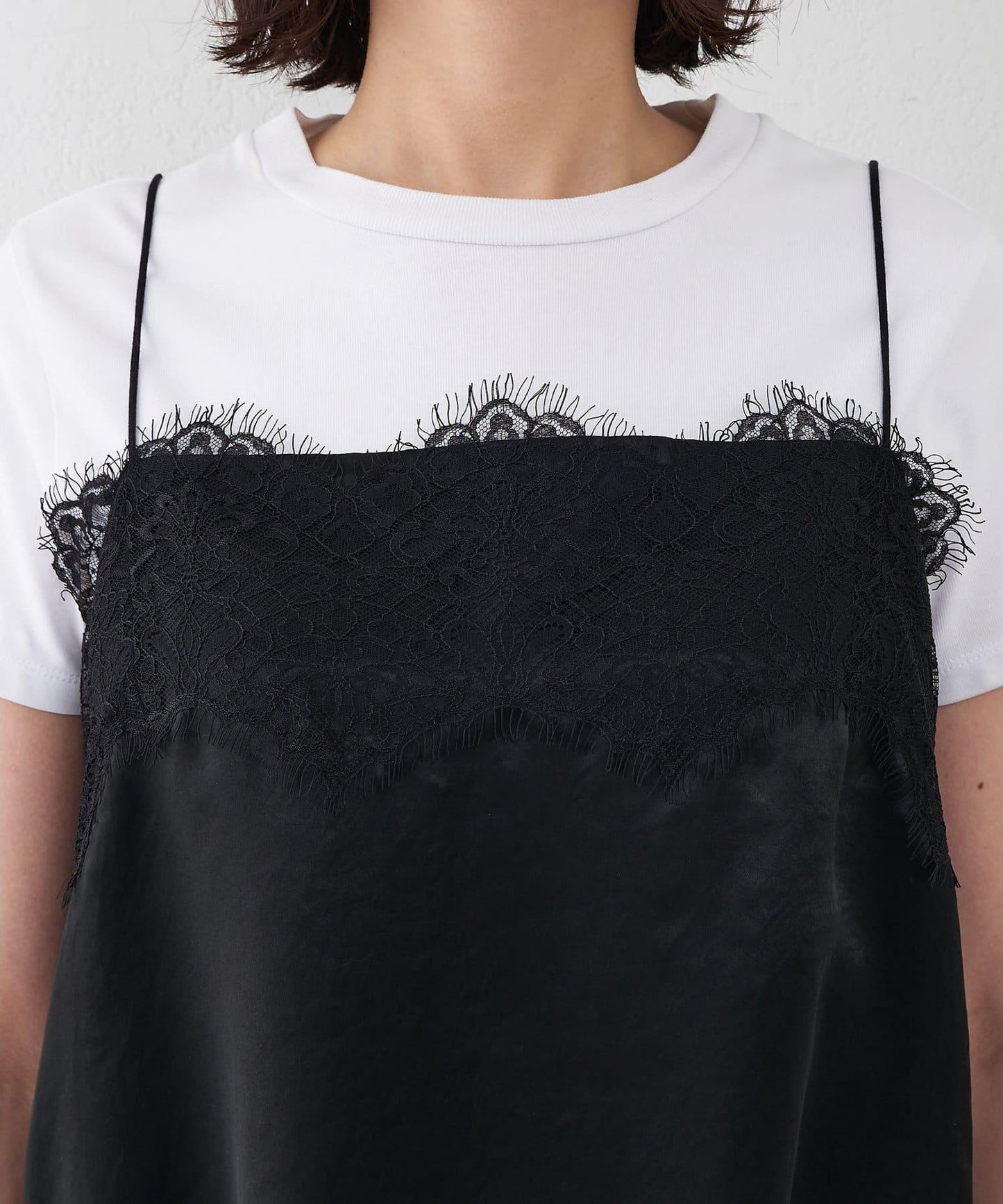 緞面蕾絲吊帶背心